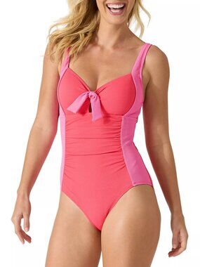 148$ Tommy Bahama Island Cays One Piece Swimsuit Women's Size 4 Pink